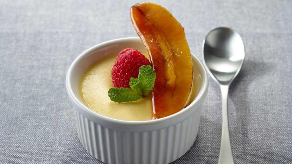 vegan banana creme brulee